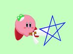  crossover kirby kirby_(series) kochiya_sanae no_humans parody pentagram touhou 