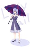  bangs copyright_request dress solo umbrella unasaka_ryou 