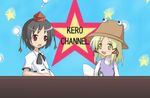  bad_id bad_pixiv_id hat lucky_channel lucky_star mitsuki_(toriaezu) moriya_suwako multiple_girls parody shameimaru_aya touhou 