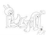  adventure_time fionna_the_human_girl flame_princess princess_bubblegum random_anon 