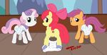  apple_bloom cutie_mark_crusaders friendship_is_magic my_little_pony scootaloo sweetie_belle tecraudio 
