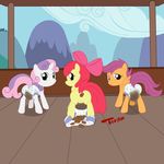  apple_bloom cutie_mark_crusaders friendship_is_magic my_little_pony scootaloo sweetie_belle tecraudio 
