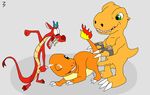  3pac agumon charmander crossover digimon mulan mushu pokemon 