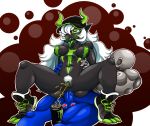  2018 abstract_background ahegao anal anal_penetration balls bedroom_eyes beverage beverage_can black_skin breasts demon drooling enf-lover female green_nipples green_tongue hair half-closed_eyes hi_res horn horned_humanoid humanoid long_hair looking_pleasured male male/female mountain_dew navel nipples nude on_top open_mouth peeing penetration penis pepsi pepsiman_(character) personification pubes pussy reverse_cowgirl_position saliva seductive sex sharp_teeth spread_legs spreading teeth urine white_hair 