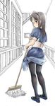  copyright_request lowres maid mokyusuke mop pantyhose solo 