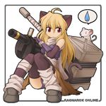  animal_ears assassin_(ragnarok_online) cat_ears gun lowres mouse ragnarok_online solo spoken_sweatdrop sweatdrop thighhighs weapon wickebine yuichirou 