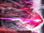  e.x.on hat red_eyes remilia_scarlet short_hair solo spear_the_gungnir touhou 