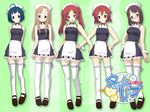  hayama_yuu kawasumi_haruka ma@ya maid multiple_girls nagase_ayumu shinonome_komomo thighhighs time_leap zettai_ryouiki 