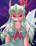  ex-keine horn_ribbon horns kamishirasawa_keine long_hair lowres nyagakiya ribbon solo touhou 