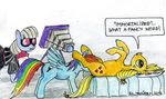  applejack el-yeguero friendship_is_magic my_little_pony photo_finish rainbow_dash 