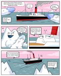  comic iceberg inanimate mycrunchycookie rms_carpathia ship titanic 