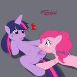  friendship_is_magic my_little_pony pinkie_pie tecraudio twilight_sparkle 