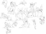  all_fours ambiguous_gender anthro anthrofied anus blush breasts butt darmanitan ducklett female garbodor glameow heatmor hindpaw leaning looking_at_viewer looking_back magmortar nintendo open_mouth pawpads paws plain_background pok&#233;mon pok&#233;morph pokemon pose presenting presenting_hindquarters purugly pussy raised_tail sciigglescrafty seismitoad sketch skuntank smeargle smile spinda spread_legs spreading tongue tongue_out torkoal video_games white_background 