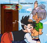  dragon_ball_z nikuyoku-freak son_gohan tagme trunks_briefs 