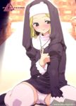  io_takuya nun original panties pantyshot solo thighhighs underwear 