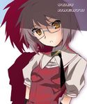  bangs chihara_minori cosplay glasses nagato_yuki okiura parody seiyuu_connection short_hair silver_hair solo suzumiya_haruhi_no_yuuutsu takahana_sumire takahana_sumire_(cosplay) venus_versus_virus yellow_eyes 