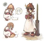  animal artist_request brown_eyes brown_hair chibi child hat pipe pipe_in_mouth ponytail ragnarok_online sherlock_holmes smoking squiggle the_adventures_of_sherlock_holmes 