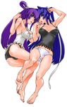  camisole koubuin_yuuhi lingerie mitsurugi_meiya multiple_girls muvluv panties shinama underwear 
