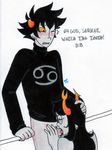  homestuck karkat_vantas ms_paint_adventures pandemoniumincarnate vriska_serket 