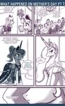  bandage comic crown dress english_text equine female feral friendship_is_magic hair horn horse john_joseco long_hair maid maid_uniform mammal my_little_pony pony ponytail princess princess_celestia_(mlp) princess_luna_(mlp) royalty sibling sisters smile socks table text tumblr unicorn winged_unicorn wings 