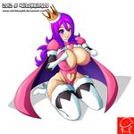  &hearts; animated big_breasts breasts cape clothing crown dress female hair huge_breasts human looking_at_viewer mammal nipples purple_eyes purple_hair torn_clothing undressing violet_(character) witchking00 