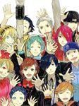  6+boys aegis_(persona) amada_ken android aqua_hair aragaki_shinjirou bad_id bad_pixiv_id baseball_cap beanie black_hair blue_eyes blue_hair bow brack-box9 brown_hair child closed_eyes female_protagonist_(persona_3) hair_ornament hair_over_one_eye hat headphones iori_junpei kirijou_mitsuru koromaru long_hair mochizuki_ryouji multiple_boys multiple_girls open_mouth persona persona_3 persona_3_portable pharos red_eyes red_hair ribbon sanada_akihiko school_uniform smile takeba_yukari yamagishi_fuuka yuuki_makoto 