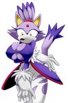  blaze_the_cat breasts cat clothing feline female gloves invalid_tag mammal plain_background sega solo sonic_(series) torn_clothing unknown_artist white_background 