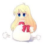  aru_(abyssinia) blonde_hair blue_eyes chibi christmas copyright_request sack solo 