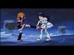  animated animated_gif battle black_footwear boots cure_black cure_white duel futari_wa_precure half_updo knee_boots lowres magical_girl misumi_nagisa multiple_girls precure screencap white_footwear yukishiro_honoka 