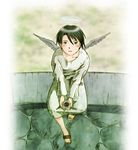  aaru_sentou_shuudan androgynous haibane_renmei halo kana_(haibane_renmei) reverse_trap solo wings 