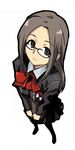  bow bowtie fushimi_chihiro glasses michael persona persona_3 perspective school_uniform solo 