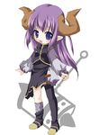  blue_eyes copyright_request horns kosumo mallet solo thighhighs 