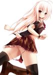  animal_ears bunny_ears pantsu syroh tail thighhighs wardrobe_malfunction 