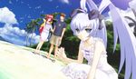  beach bird birds kagami_sumika muvluv muvluv_altered_fable seashell shell shirogane_takeru yashiro_kasumi 