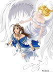  aa_megami-sama angel artist_request belldandy blue_eyes facial_mark holy_bell wings 