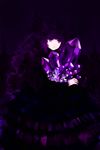  1girl amethyst artist_request crystal dress highres original purple_eyes purple_hair solo 