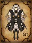  dav-19 dress frills gothic_lolita headdress highres lolita_fashion long_hair red_eyes rozen_maiden silver_hair solo suigintou 