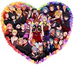  6+girls ansem_seeker_of_darkness ansem_the_wise aqua_(kingdom_hearts) axel_(kingdom_hearts) bald beard black_coat_(kingdom_hearts) black_hair blonde_hair blue_hair book brown_hair card cloak closed_eyes dark_skin demyx dual_persona earrings everyone eyepatch facial_hair facial_mark flower food gloves green_eyes hair_over_one_eye hayner heartless highres holding_hands ice_cream ienzo isa_(kingdom_hearts) jewelry kairi_(kingdom_hearts) kingdom_hearts kingdom_hearts_358/2_days kingdom_hearts_birth_by_sleep larxene lea_(kingdom_hearts) lexaeus luxord marluxia master_eraqus master_xehanort multiple_boys multiple_girls namine nobody_(kingdom_hearts) olette one_eye_closed pence pink_hair pointy_ears ponytail purple_eyes red_hair riku riku_replica roxas saix sana423 scar short_hair silver_hair sora_(kingdom_hearts) spoilers terra_(kingdom_hearts) unversed vanitas ventus vexen xaldin xemnas xigbar xion_(kingdom_hearts) yellow_eyes zexion 