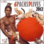  ball_of_yarn calendar cat convenient_censorship cover feline feral human male mammal nude real yarn 