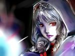  hood pixiv_thumbnail resized soul_calibur soul_calibur_v soulcalibur_v viola_(soul_calibur) viola_(soulcalibur) white_hair 