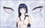  blue_hair blush breasts byakugan cc_artist hyuuga_hinata naruto nude smile white_eyes 