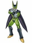  1boy cell_(dragon_ball) dragon_ball highres no_humans solo white_background wing wings 