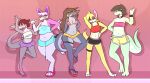 2017 3_toes 4_fingers alligator alligatorid ambiguous_anthro ambiguous_gender anthro belly bikini bikini_top biped black_eyebrows black_eyewear bottomwear breasts canid canine canis character_request chihuahua choko_(chokovit) chubby_anthro chubby_female clothed clothed_ambiguous clothed_anthro clothed_female clothing colored crocodilian digital_drawing_(artwork) digital_media_(artwork) domestic_cat domestic_dog eyebrows facial_tuft feet felid feline felis female female_anthro fingers fish fur group hair krista_(stratica) looking_at_viewer mammal marine myee_(myeecez) navel non-mammal_breasts non-mammal_navel open_mouth pink_inner_ear pink_nose reptile scalie shark simple_background skirt slightly_chubby species_request standing stratica swimwear tail teeth toes tongue topwear toy_dog trans_(lore) trans_woman_(lore) tuft unknown_species yellow_body yellow_ears yellow_fur