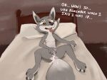 anus bed bizymouse bodily_fluids canid canine cum cum_inside dreamworks female fox furniture genital_fluids genitals kung_fu_panda mammal pussy solo tongue tongue_out unknown_age young zhen_(kung_fu_panda)