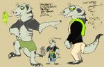 2023 absurd_res apron boxers_(clothing) brush clothed clothing eupelycosaur fur ghost gorgonopsid green_eyes grey_body grey_fur hi_res inostrancevia paintbrush palette reference_image spirit synapsid therapsid underwear wicked_whiskers zgf_art