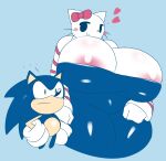 &lt;3 absurd_res anthro big_breasts big_butt blush breasts butt crossover duo eulipotyphlan felid feline felis female hands_on_hips hedgehog hello_kitty_(character) hello_kitty_(series) hi_res huge_breasts huge_butt male mammal sanrio sega simple_background size_difference smaller_male sonic_the_hedgehog sonic_the_hedgehog_(series) tagme tha_randomu
