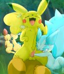 anthro assisted_masturbation bodily_fluids cowgirl_position cum cum_while_penetrated female female/female fingering forest from_front_position generation_1_pokemon generation_3_pokemon generation_4_pokemon generation_9_pokemon genital_fluids group handjob hi_res lagomorph leporid looking_pleasured lying male male/female male/male mammal minun moan mouse murid murine muzzzzz nintendo on_back on_bottom on_top open_mouth outside pachirisu pawmot penetration penile pikachu plant plusle pokemon pokemon_(species) rabbit riding rodent sciurid semi-anthro sex spread_legs spreading tongue tongue_out trans_(lore) tree tree_squirrel
