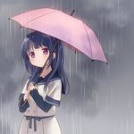  copyright_request long_hair piyodera_mucha rain solo tears umbrella 