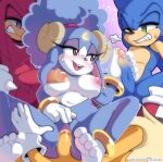 2024 4_toes absurd_res anthro anthro_penetrated areola ariem_(sonic) blush breasts clothing echidna eulipotyphlan feet female female_penetrated genitals gloves group group_sex half-closed_eyes handjob handwear hedgehog hi_res knuckles_the_echidna male male/female male_penetrating male_penetrating_female mammal miles_prower monotreme narrowed_eyes nipples open_mouth penetration penile penis sega senshion sex shee sonic_the_hedgehog sonic_the_hedgehog_(series) toes vaginal vaginal_penetration