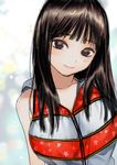  brown_eyes brown_hair fukumura_mizuki long_hair looking_at_viewer morning_musume piyodera_mucha smile solo 